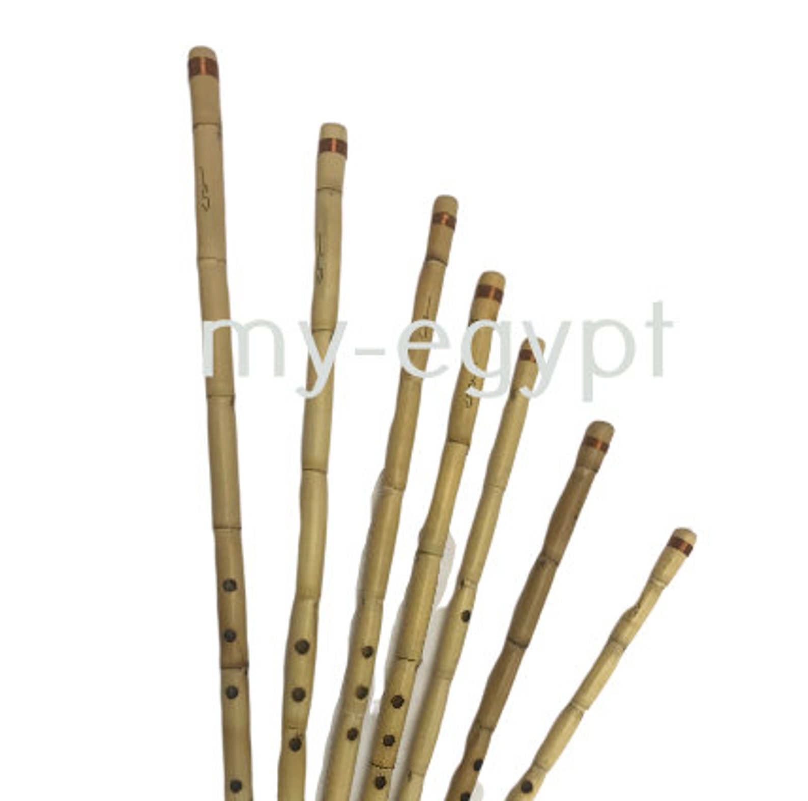 Egyptian Professional Ney Nay Flute Woodwind FULL Set 7 Pcs by Etsy