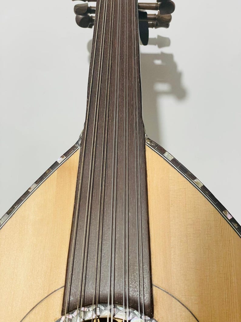 M22 Egyptisch-Arabisch blauw parelmoer OUD Klassieke geavanceerde/professionele UD met gratis harde etui/gewatteerde tas/2 plectrum afbeelding 4