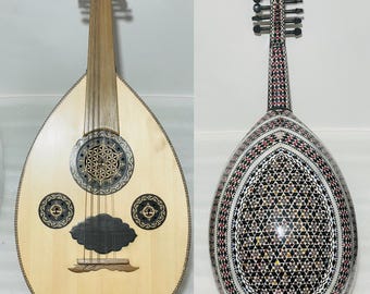 M21 Egyptian Arabic mother of pearl OUD Classic advanced/professional  UD with free hard case/padded bag/2 Pick Instrument