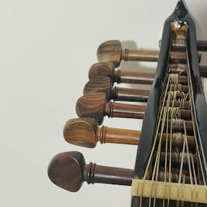 M22 Egyptisch-Arabisch blauw parelmoer OUD Klassieke geavanceerde/professionele UD met gratis harde etui/gewatteerde tas/2 plectrum afbeelding 6