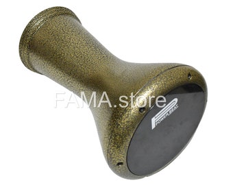 17 inches gold metal Drum Darbuka tabla doumbek with black powerbeat head skin Gawharet El fan Egyptian hand made