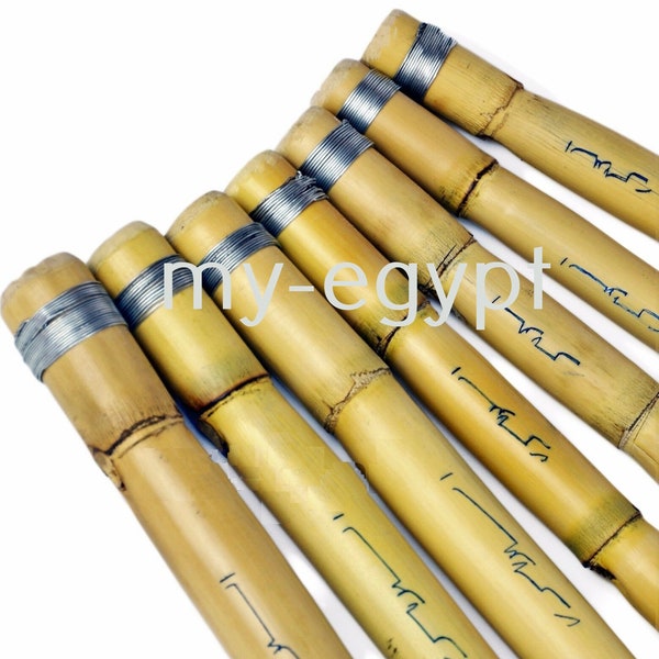 Ägyptische professionelle Ney Nay Flute Holzbläser FULL Set 7 Stück von ALSAID BAYOMY