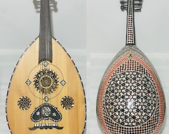 25m Egyptian Arabic  pearl OUD Classic advanced/professional  UD with free hard case/padded bag/2 Pick Instrument