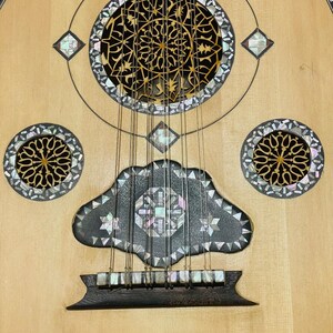 M22 Egyptisch-Arabisch blauw parelmoer OUD Klassieke geavanceerde/professionele UD met gratis harde etui/gewatteerde tas/2 plectrum afbeelding 3