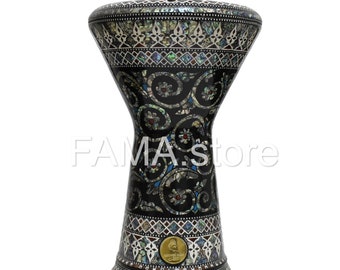 【中古】 Doumbek Technique & Rhythms for Arabic Percussion (DVD) Arabic Drum Darbuka Doumbek Drum 18.5/19 Inch Inlaid Blue