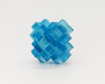 3D Printed Interlocking Burr Puzzle: STEM Toy Gift