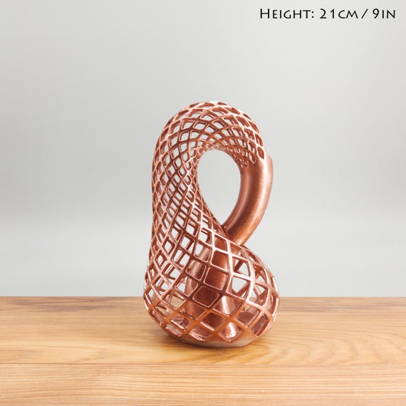 Klein Bottle Art Object, Hand-painted, Modern Home and Office Decor, Maths  Abstract Gift 