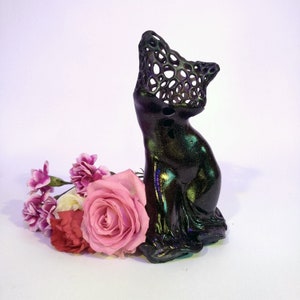 Hand-Painted Female Torso Vase: 3D Printed Resin Goddess Art