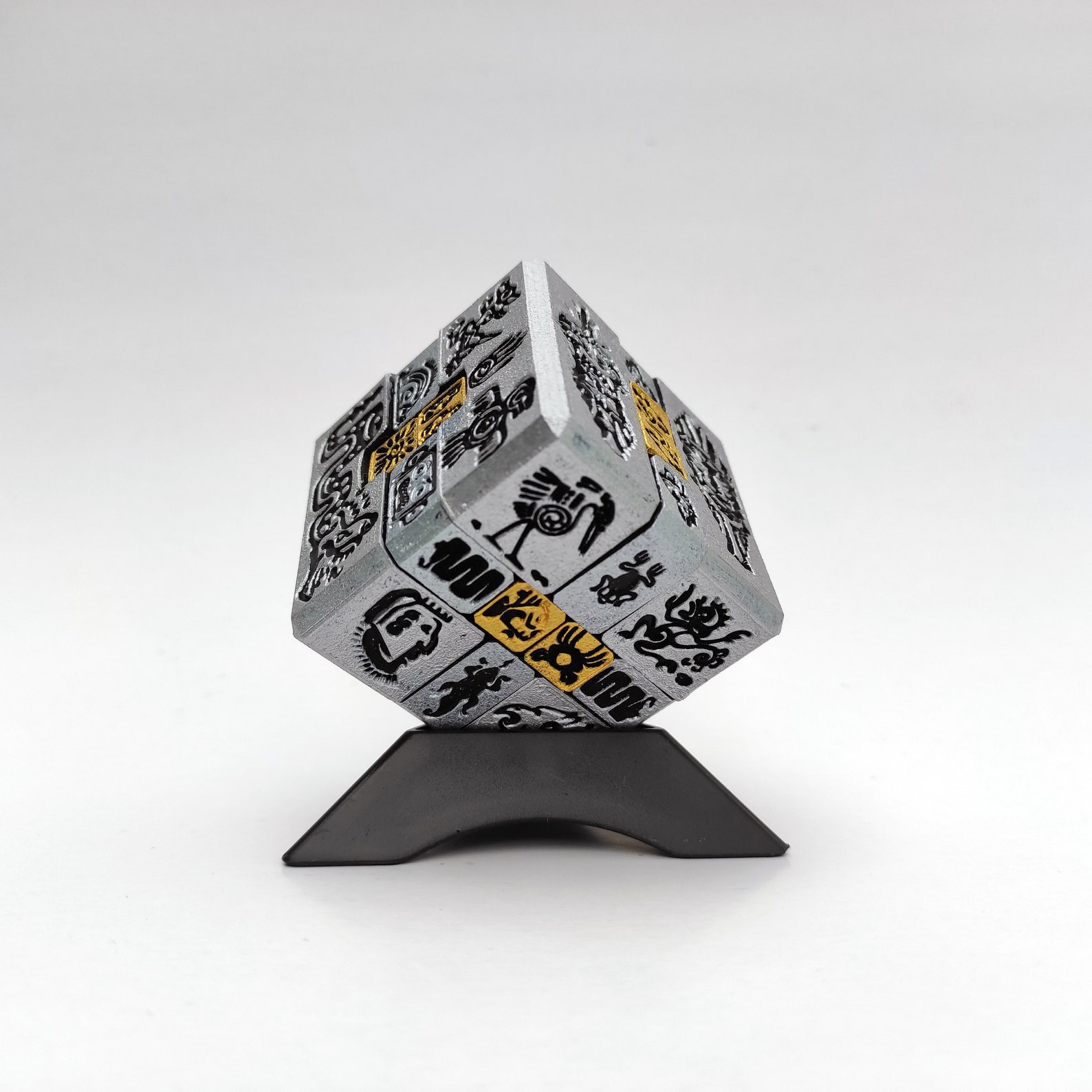 Aztec Interlocking Puzzle 3D Printed Brain Teaser Burr Cube - Etsy UK