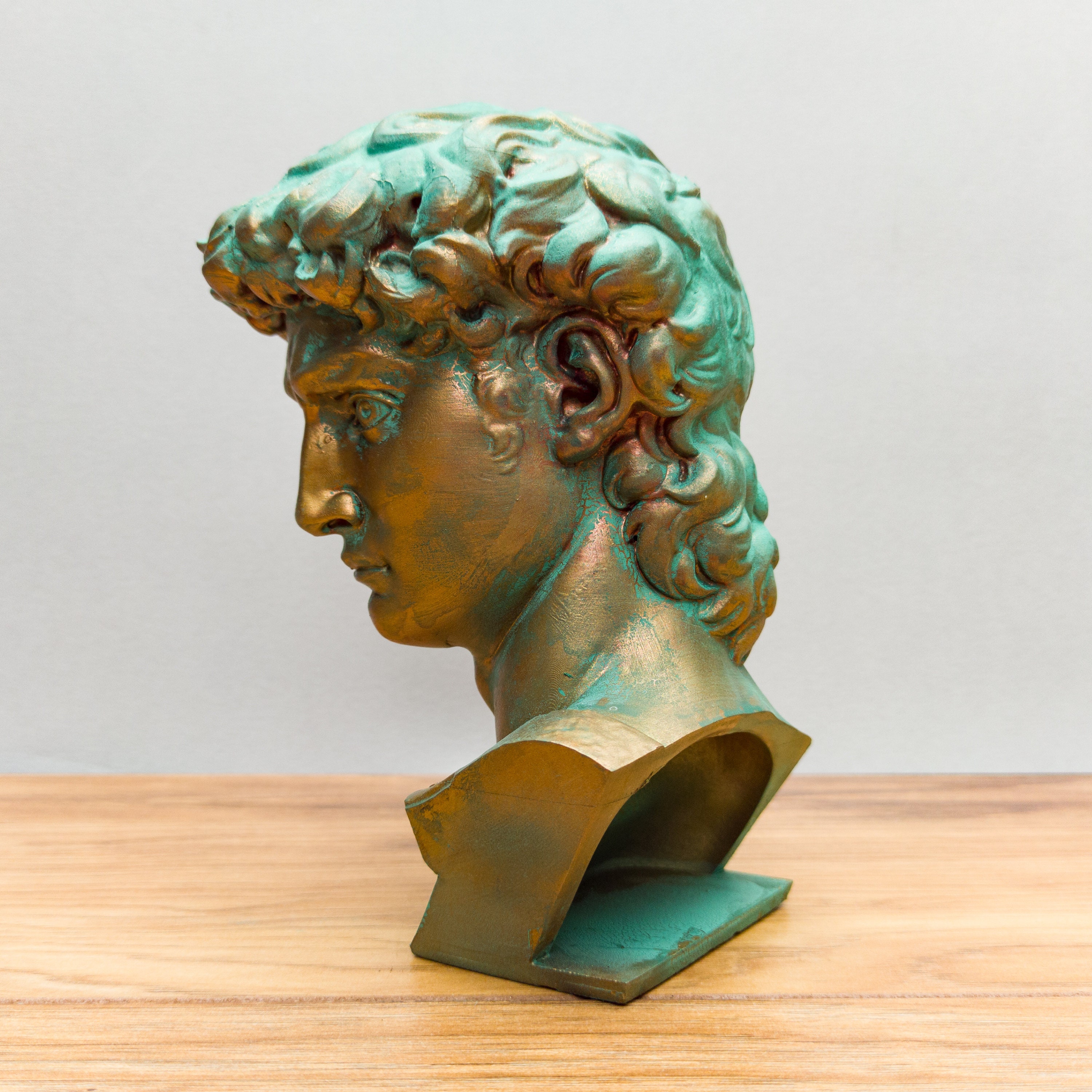David Head Statue Michelangelo David Bust 7 inches tall Etsy