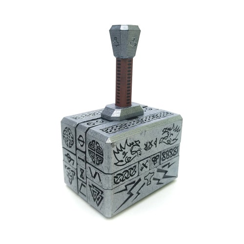 Thor Hammer Interlocking Puzzle 3D Printed Brain Teaser Burr Etsy