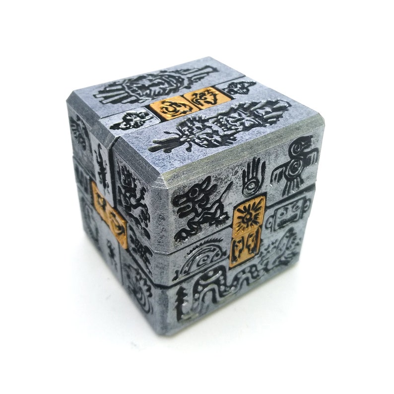 Aztec Interlocking Puzzle: 3D Printed Burr Cube Brain Teaser - Etsy