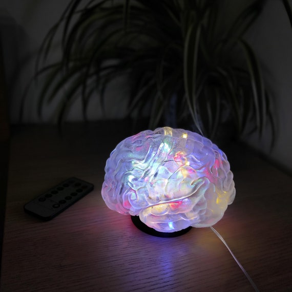3Dプリントされた人間の脳のLEDランプ:色が変わる斬新なライト 3Dプリントされた人間の脳のLEDランプ:色が変わる斬新なライト