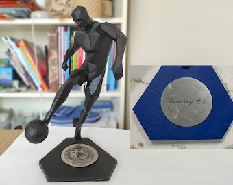Laser engraving on a metal plate