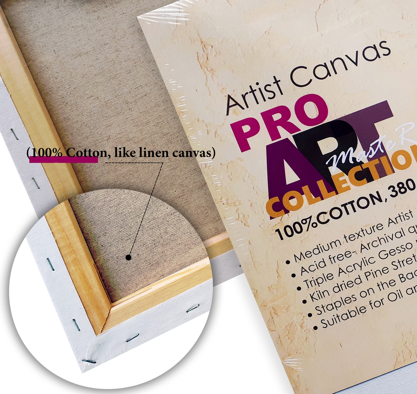 Stretched Canvases 40x50cm/16x20380 gsm100 cotton Etsy