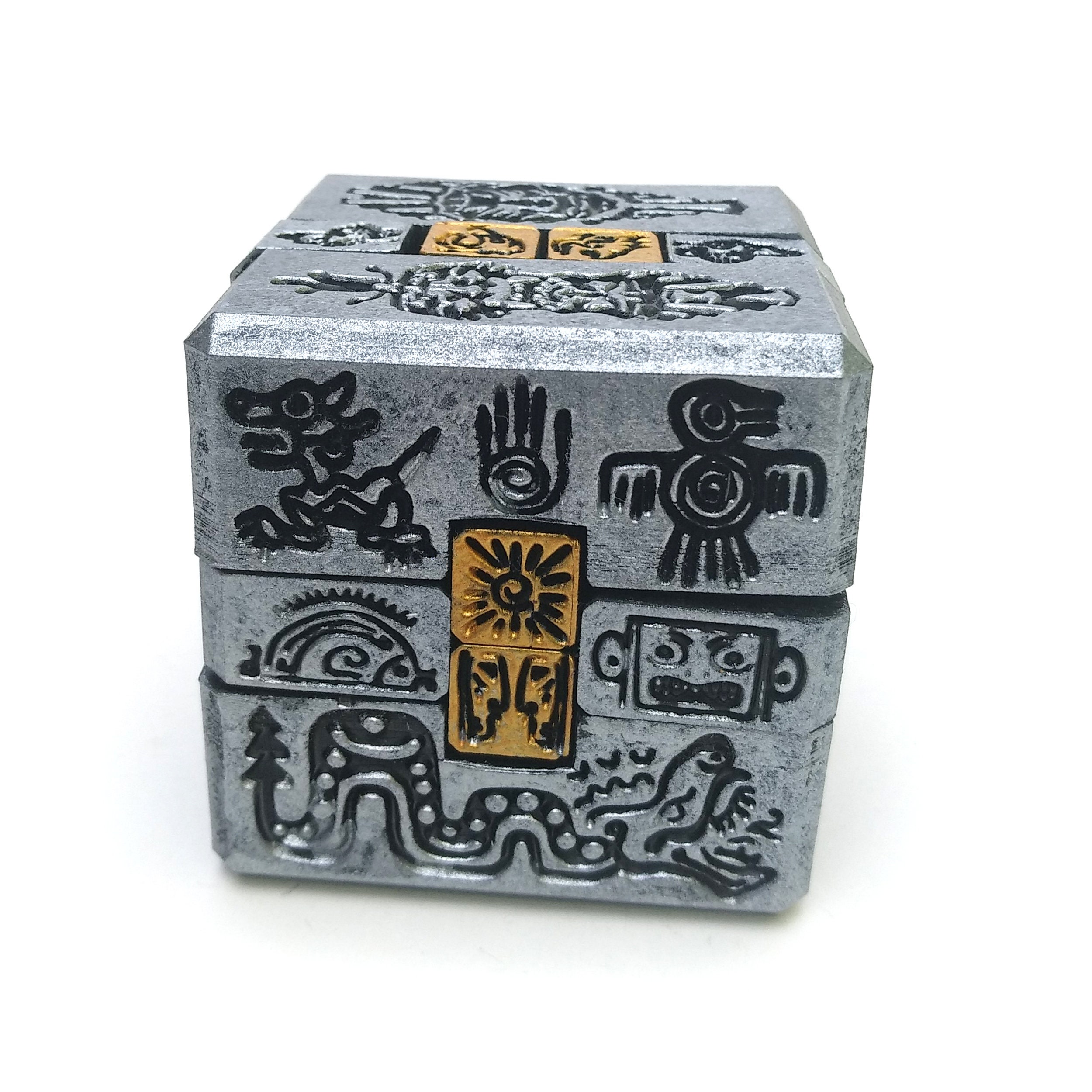 Aztec Interlocking Puzzle 3D Printed Brain Teaser Burr Cube | Etsy UK