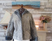 vintage 1950s Astrakhan Swing Jacket