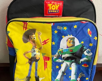 Vintage Disney Toy Story Woody and Buzz 1990's Backpack
