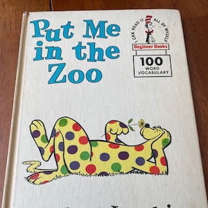 Put Me in The Zoo by Robert Lopshire, Vintage 1961 Beginner Books by Random House, 100 Word Vocabulary