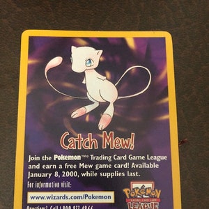 1999 mew pokemon card Wizards of the Coast Ancient mew 1999 error #pokemon