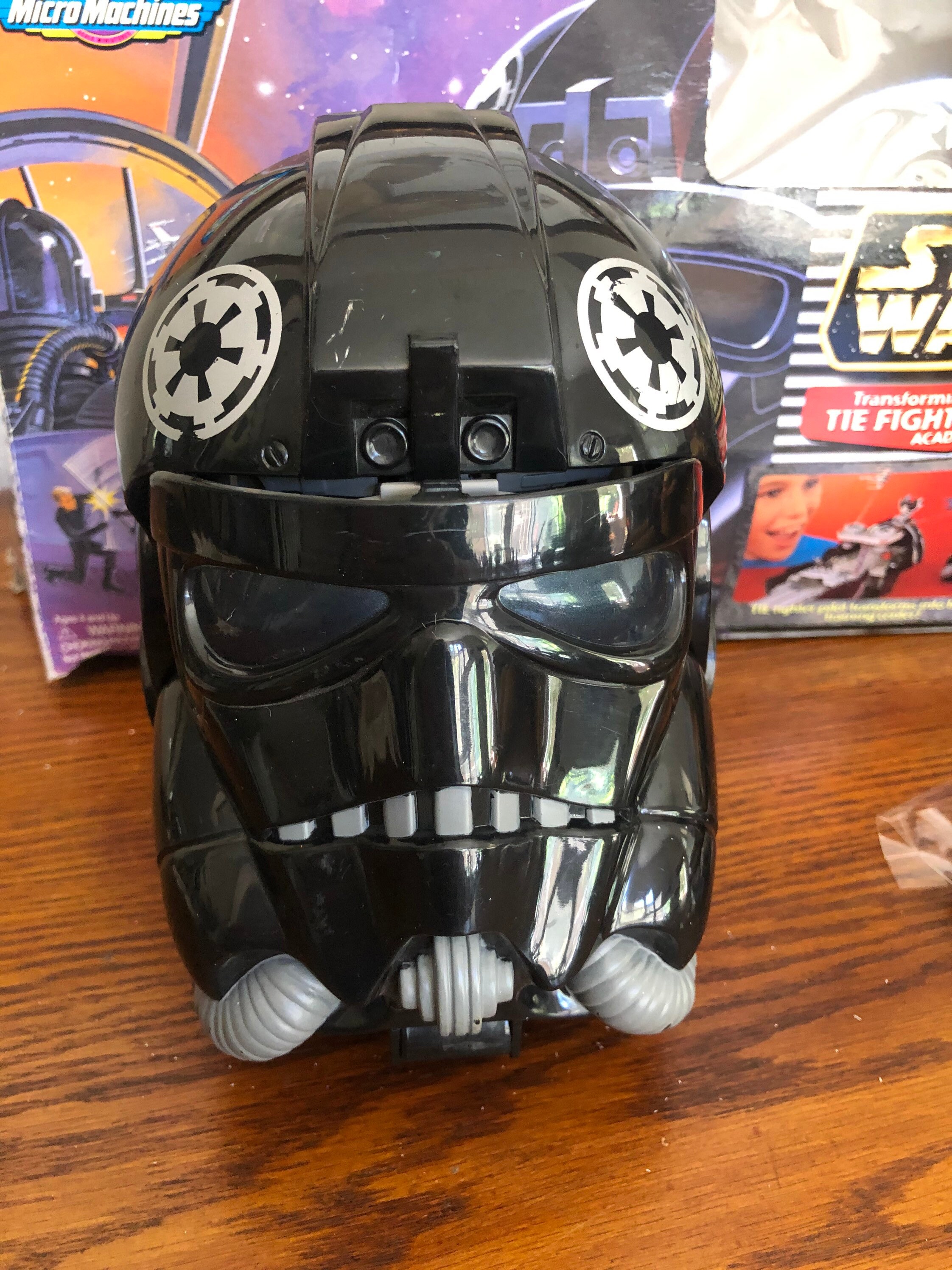 特撮 STARWARS Transforming Action set Vintage 1990's Star Wars Transforming Action Set Tie Fighter