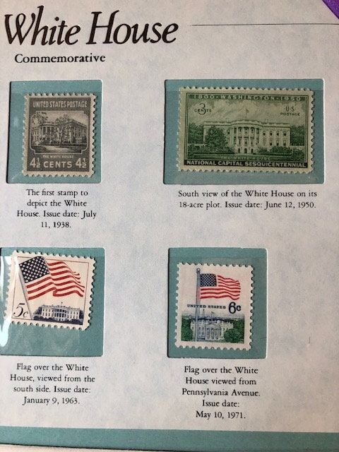 1980 the White House Commemorative Stamp & Cover Set - Etsy