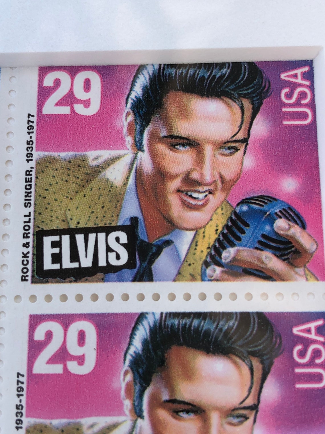 Genuine Elvis 29 Cent Postage Stamps Professionally Framed Etsy