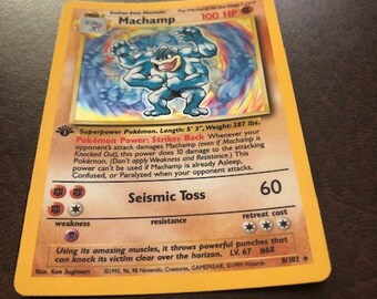 アメリカ購入品 表面はほぼ無傷 Machamp MACHAMP 2016 (59/108)160 HP Pokémon Card | eBay