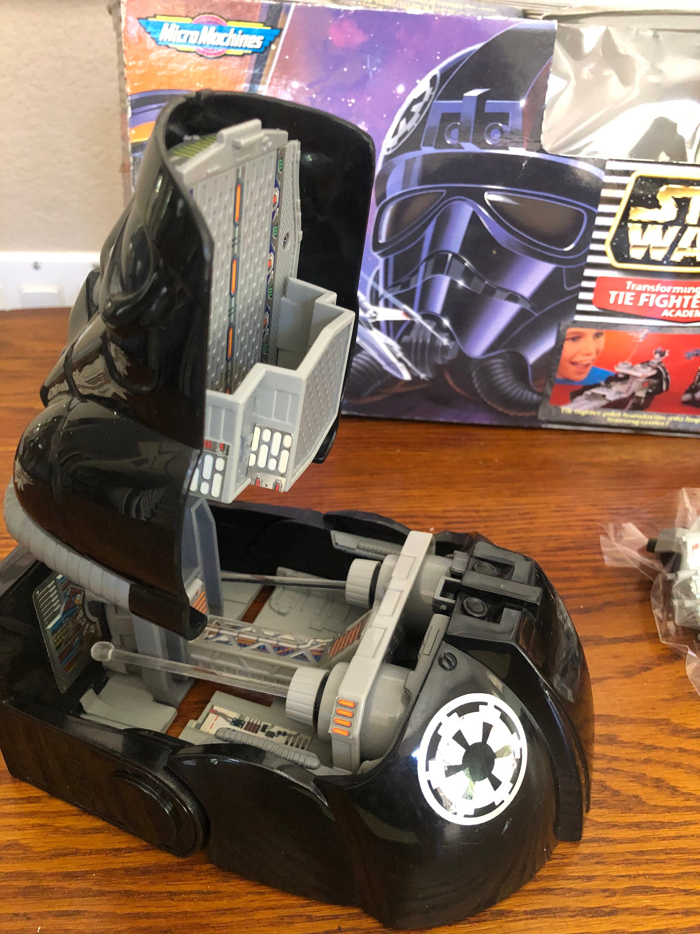 Vintage 1990's Star Wars Transforming Action Set Tie Fighter