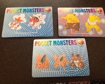 Vintage Pocket Monsters Vending Prism Holo Trading Stickers #1214