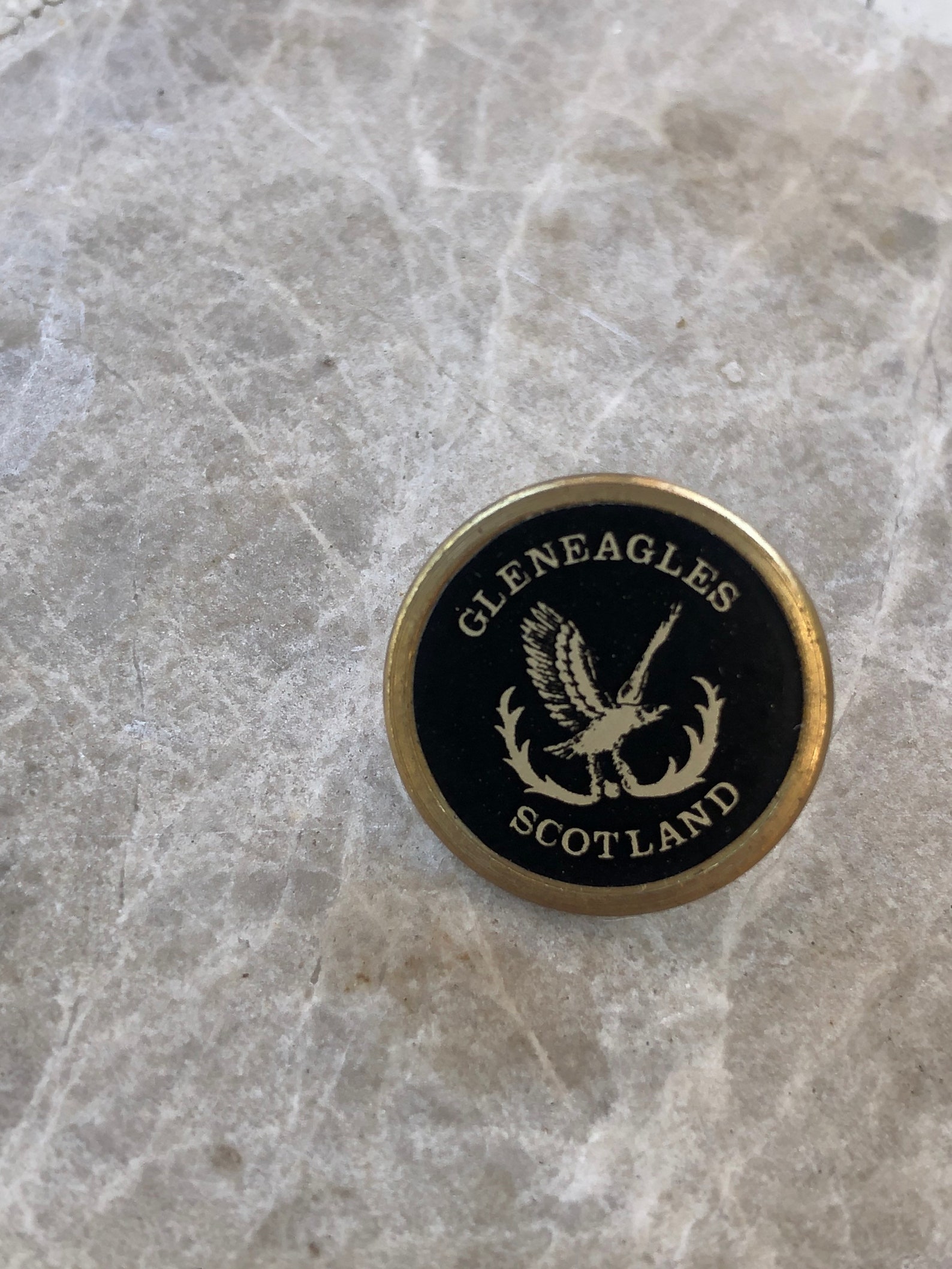 Gleneagles Vintage Golf Ball Marker Etsy