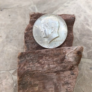 Genuine 1964 Kennedy Half Dollar, Silver Fifty Cent Piece, USA, Circulated