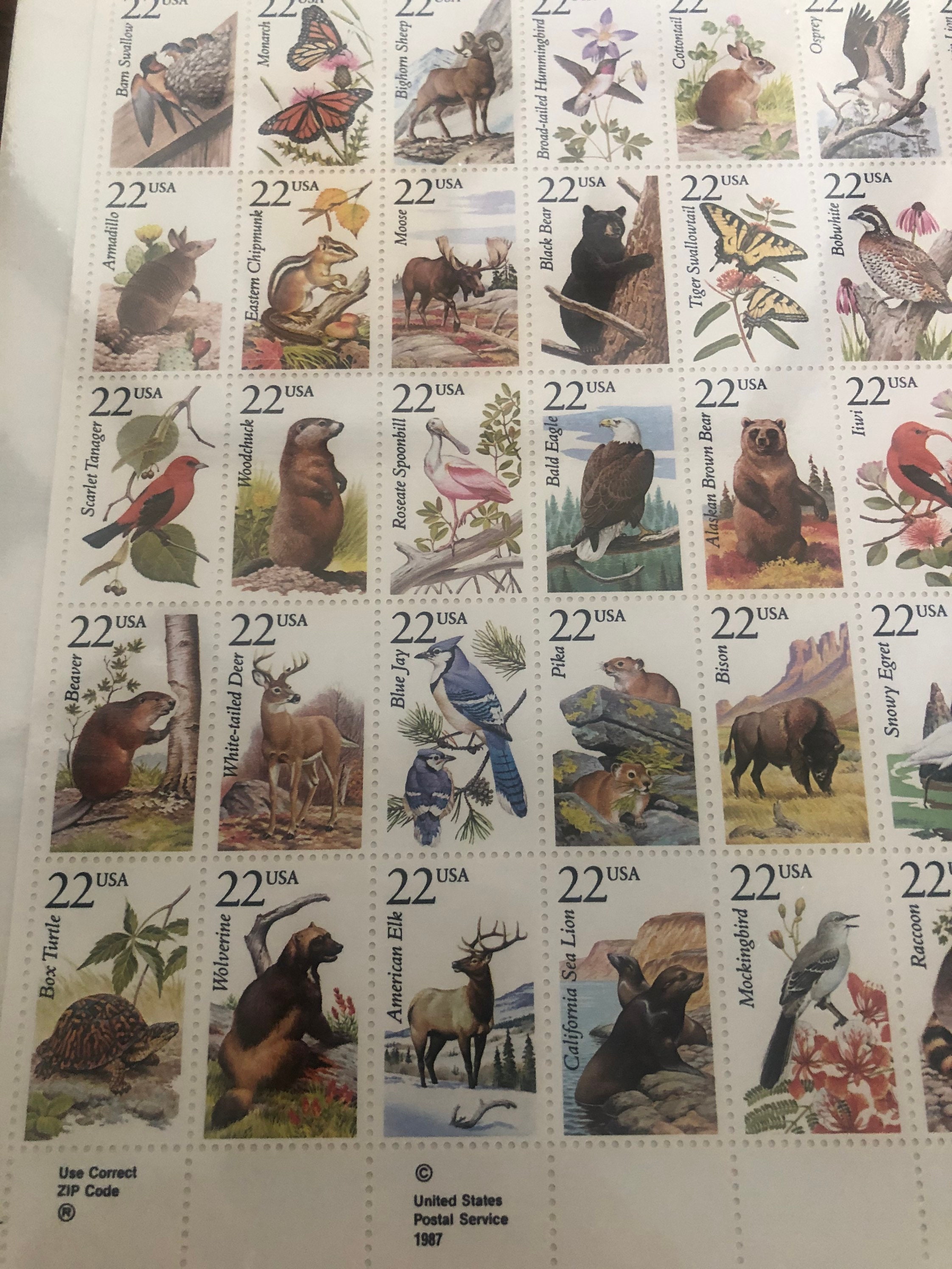 Wildlife America Collection of U.S. Commemorative Stamps, Mint Set  display picture 1