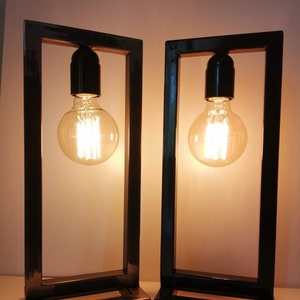 Industrial-style table lamp