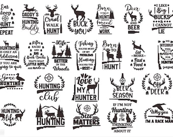 Hunting Bundle - Cut File - dxf - jpg - png - instant download - for cricut, silhoutte etc