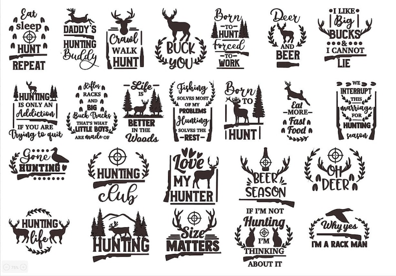 Download Hunting Bundle Cut File dxf jpg svg png instant | Etsy