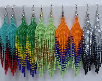 Authentic Native American Beaded Earrings