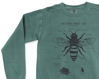 Honey Bee Anatomy Sweatshirt Bee 