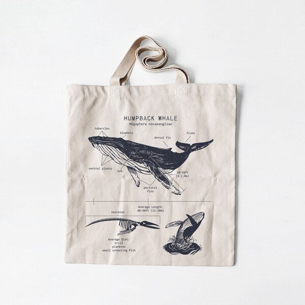 Humpback Whale Pattern Print Premium Backpack main image 0