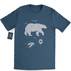 Polar Bear Anatomy T shirt, Polar Bear T shirt, Arctic T Shirt, Winter Shirt, Polar Bear Gift, North Pole Shirt, Marine Biology T Shirt