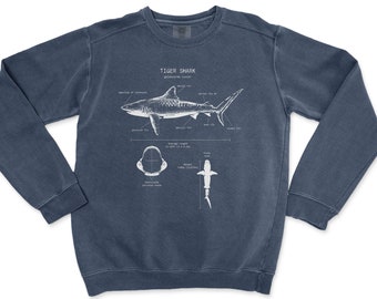 Tiger Shark Shirt Etsy