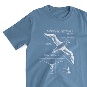 Albatross Anatomy T Shirt, Wandering Albatross Shirt, Seagull T Shirt, Marine Biologist T Shirt, Albatross Gifts, Albatross Artwork