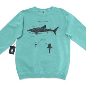 Whale Shark Anatomy Sweatshirt, Whale Shark Gift, Marine Biology, Shark Sweatshirt, Beach Cover Up, Whale Shark Gift, Marine Biology Shirt