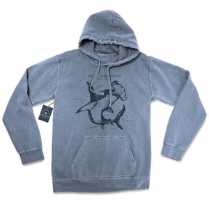 Hammerhead Anatomy Hoodie, Hammerhead Shark Hoodie, Hammerhead Shark Sweatshirt, Marine Biology Hoodie, Hammerhead Shark Art, Shark Artwork