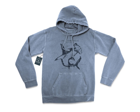 Hammerhead Anatomy Hoodie, Hammerhead Shark Hoodie, Hammerhead Shark Sweatshirt, Marine Biology Hoodie, Hammerhead Shark Art, Shark Artwork