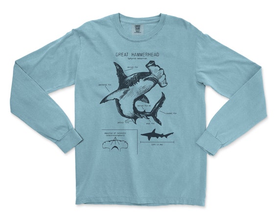 Hammerhead Shark Anatomy Long Sleeve, Hammerhead Print, Shark Tee, Marine  Biology Gifts, Hammerhead Shark Gift Shirt -  Canada