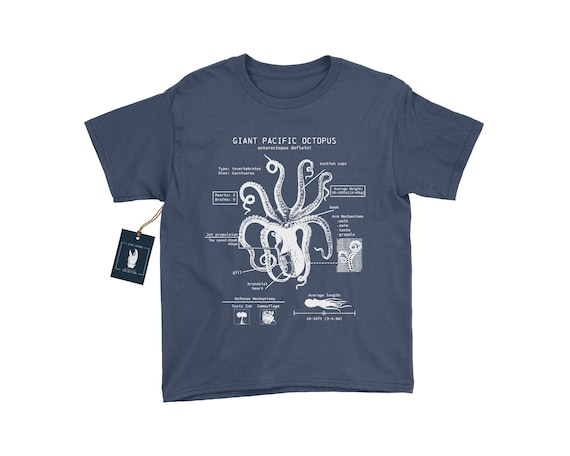 Youth Octopus Anatomy T-shirt Animal Shirts for Kids - Etsy Youth Octopus Anatomy T-shirt Animal Shirts for Kids - Etsy