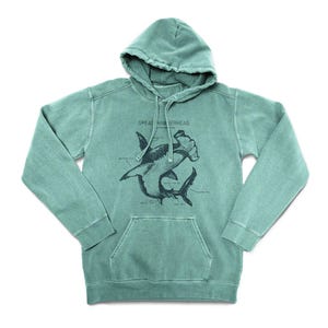 Hammerhead Anatomy Hoodie, Hammerhead Shark Hoodie, Hammerhead Shark Sweatshirt, Marine Biology Hoodie, Hammerhead Shark Art, Shark Artwork image 5