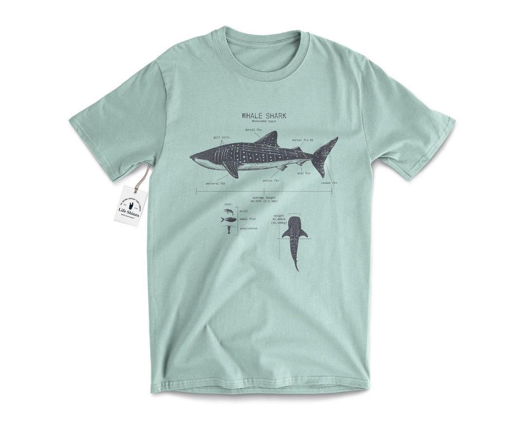 Whale Shark Anatomy Tshirt, Whale Shark T Shirt, Marine Biology