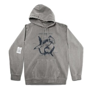Hammerhead Anatomy Hoodie, Hammerhead Shark Hoodie, Hammerhead Shark Sweatshirt, Marine Biology Hoodie, Hammerhead Shark Art, Shark Artwork image 4